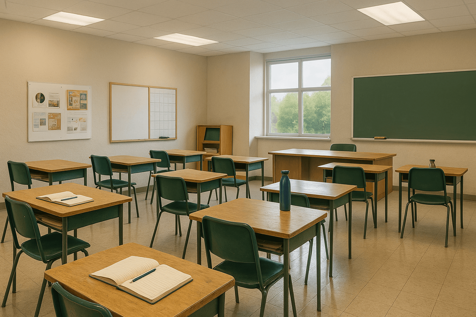 Modern classroom