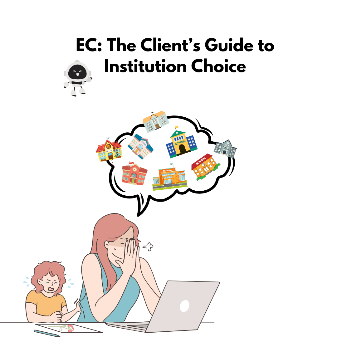 Frustrated woman searching for educational options